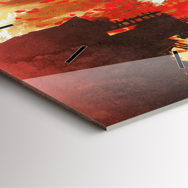 Štvorcové hodiny Nevesta na jeseň