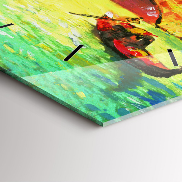 Štvorcové hodiny Benátsky most Rialto