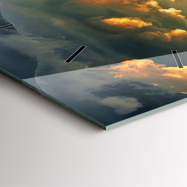 Štvorcové hodiny Let balónom v oblakoch