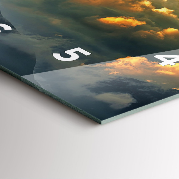 Štvorcové hodiny Let balónom v oblakoch