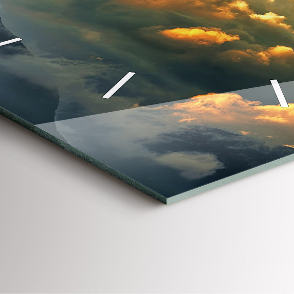 Štvorcové hodiny Let balónom v oblakoch