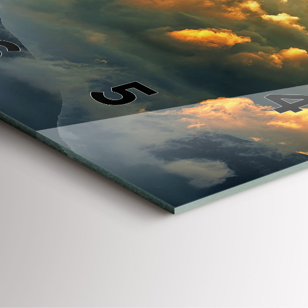 Štvorcové hodiny Let balónom v oblakoch