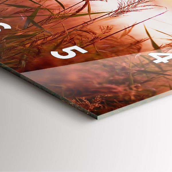 Štvorcové hodiny Hmlisté ráno