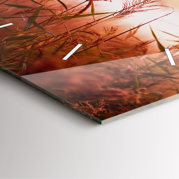 Štvorcové hodiny Hmlisté ráno