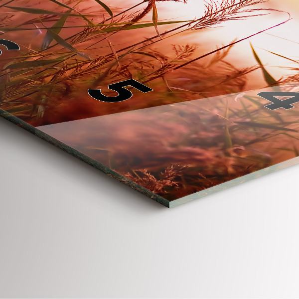 Štvorcové hodiny Hmlisté ráno