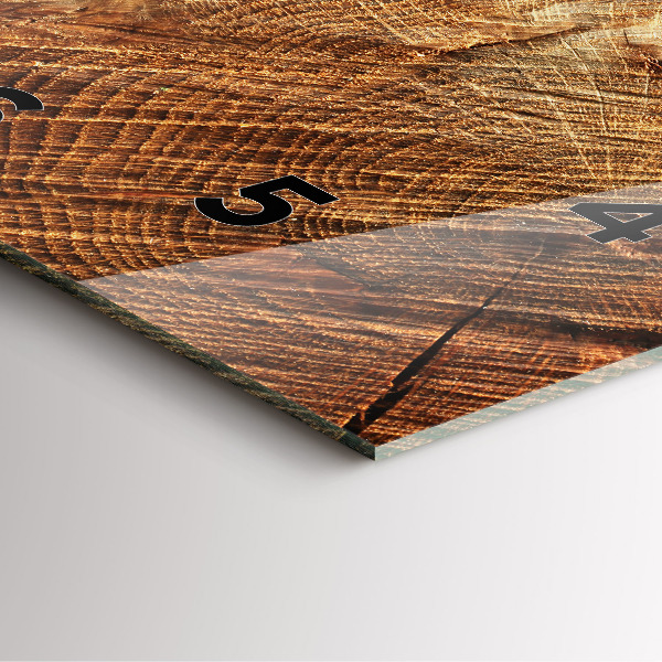 Štvorcové hodiny Starý kmeň stromu