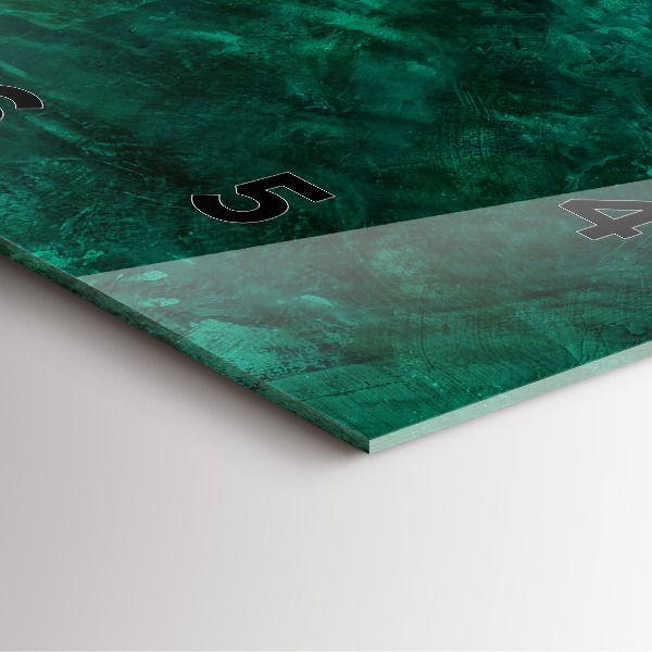 Štvorcové hodiny Smaragdová stena