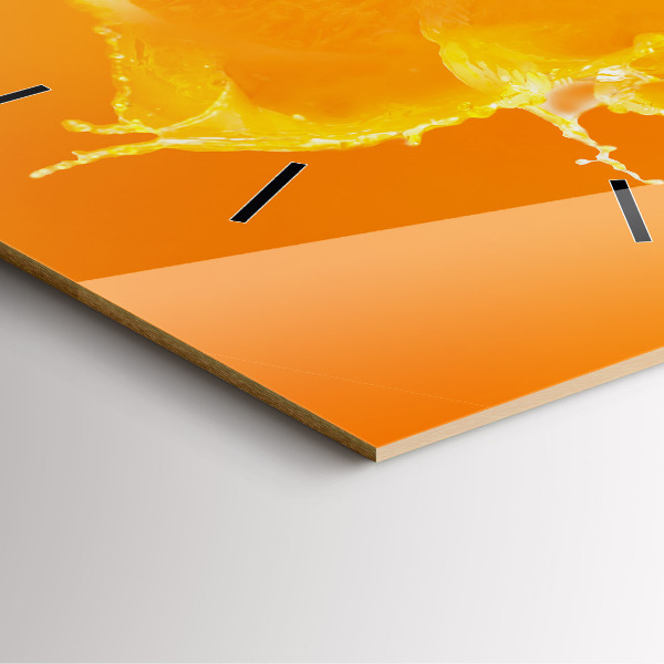 Štvorcové hodiny Oranžová