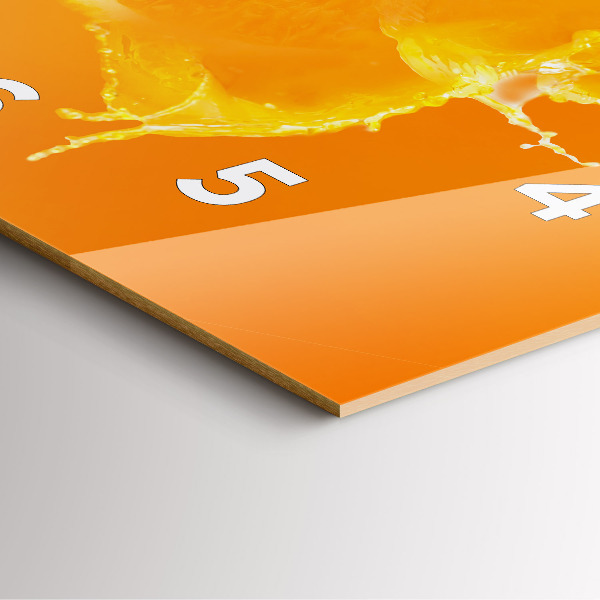 Štvorcové hodiny Oranžová