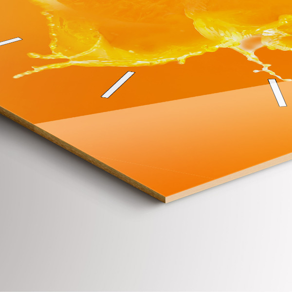 Štvorcové hodiny Oranžová