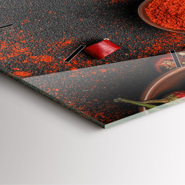 Štvorcové hodiny Červené papriky