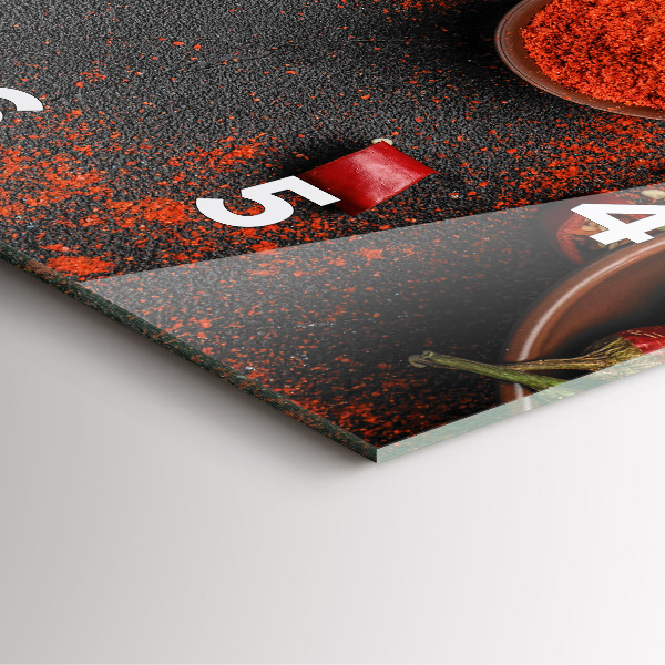 Štvorcové hodiny Červené papriky