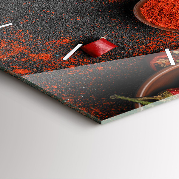 Štvorcové hodiny Červené papriky