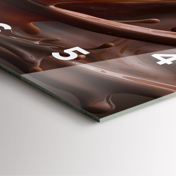 Štvorcové hodiny Kakaové vlny