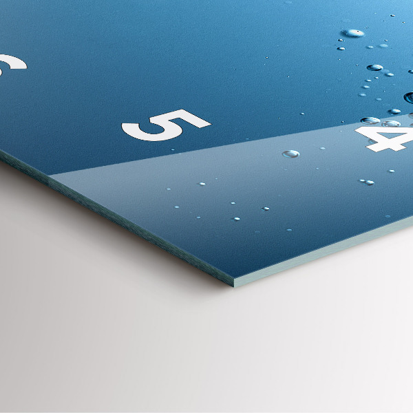 Štvorcové hodiny Pohľad pod vodu