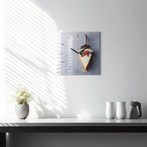 Štvorcové hodiny Kúsok koláča