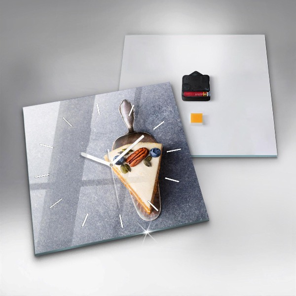 Štvorcové hodiny Kúsok koláča