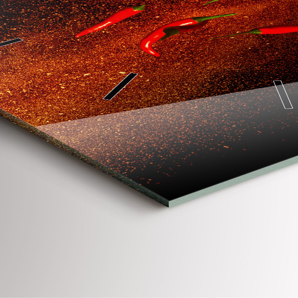 Štvorcové hodiny Chilli papričky