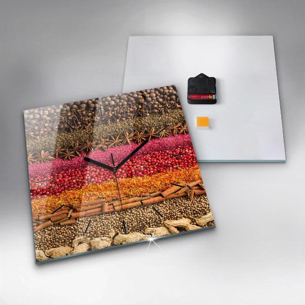 Štvorcové hodiny Riadky korenia