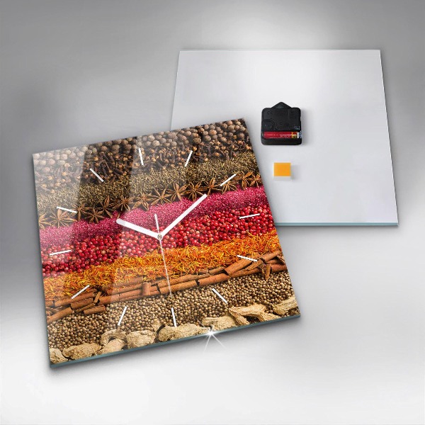 Štvorcové hodiny Riadky korenia