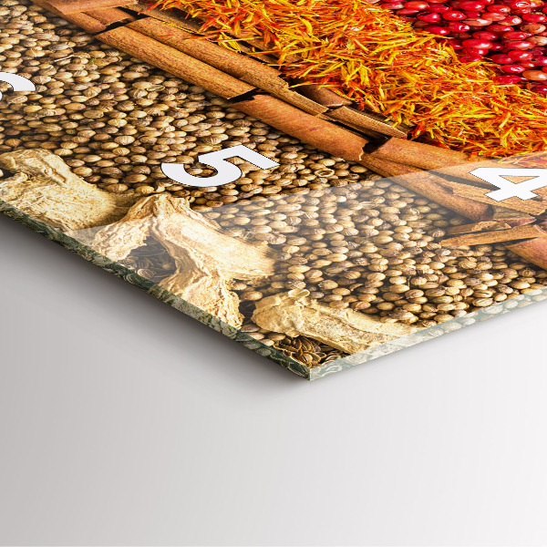 Štvorcové hodiny Riadky korenia