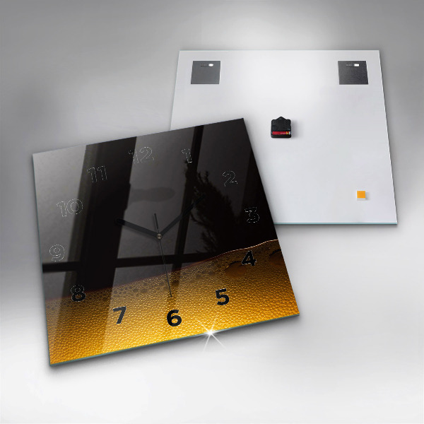 Štvorcové hodiny Pomarančový džús