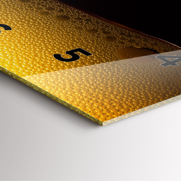 Štvorcové hodiny Pomarančový džús