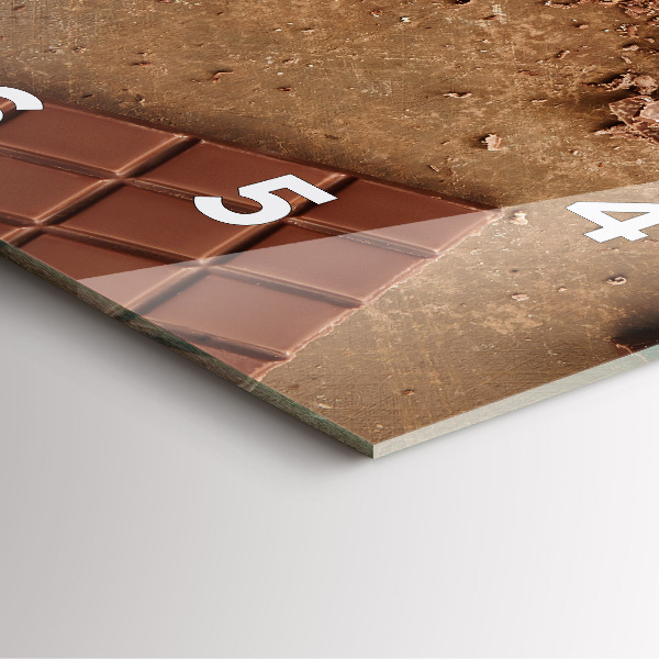 Štvorcové hodiny Čokoládové tyčinky