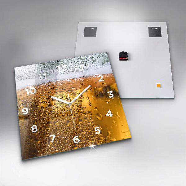 Štvorcové hodiny Hrnček piva