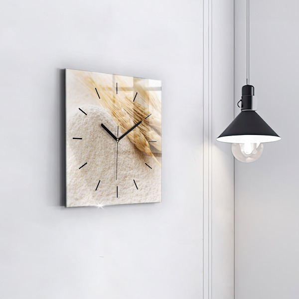 Štvorcové hodiny Múka a obilné klasy