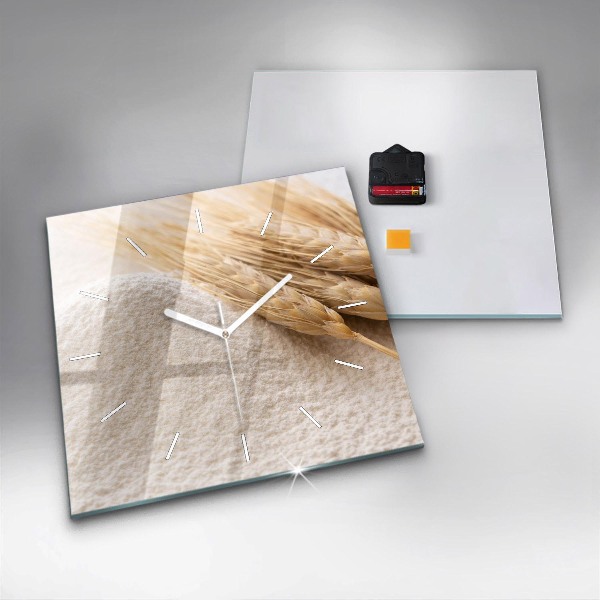 Štvorcové hodiny Múka a obilné klasy