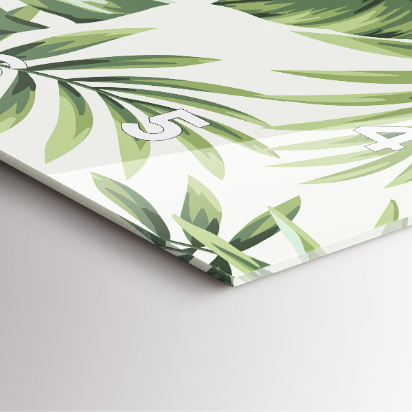 Štvorcové hodiny Tropický vzor