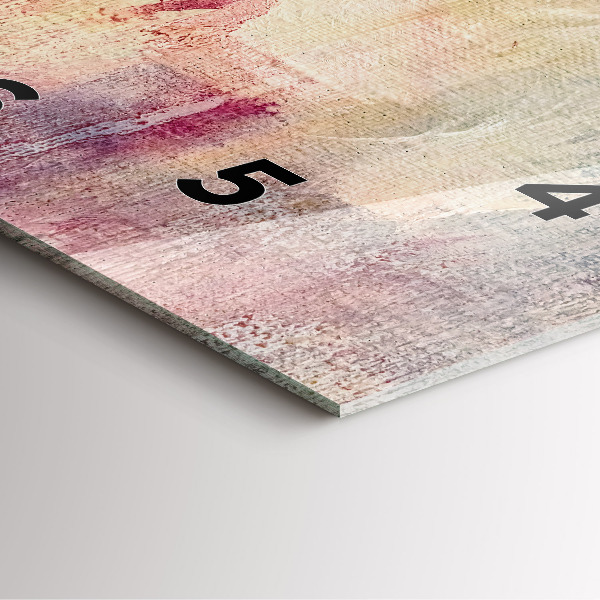 Štvorcové hodiny Maľovaná abstrakcia