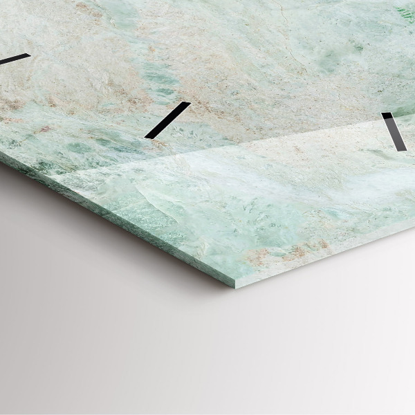 Štvorcové hodiny Textúra mramorového kameňa