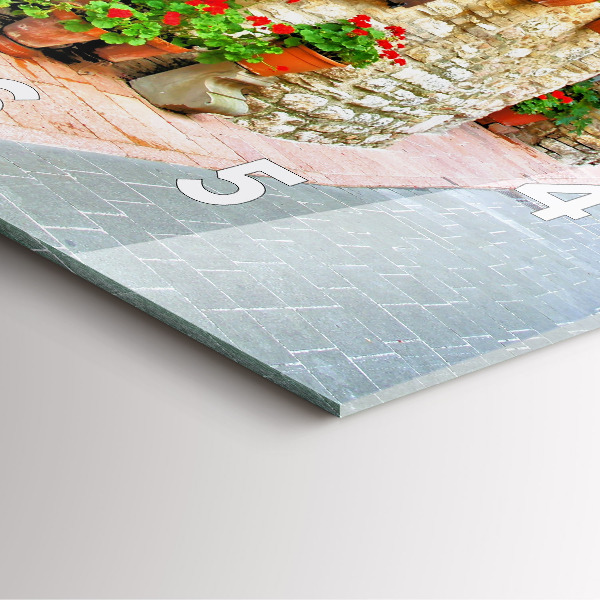 Štvorcové hodiny Malebná ulica