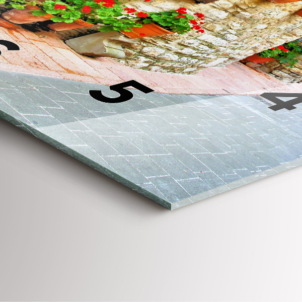 Štvorcové hodiny Malebná ulica