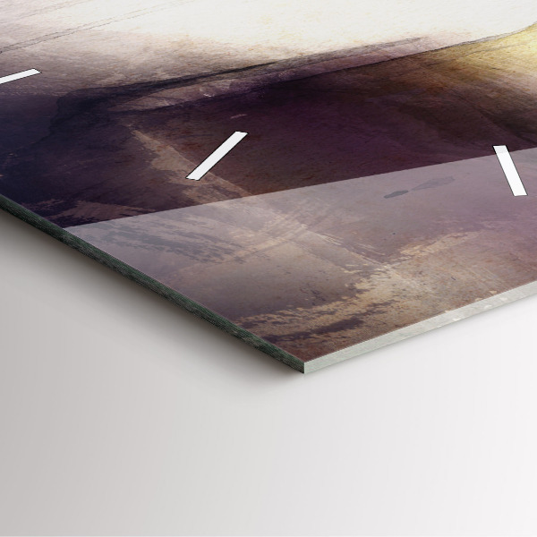 Štvorcové hodiny Abstraktný portrét ženy