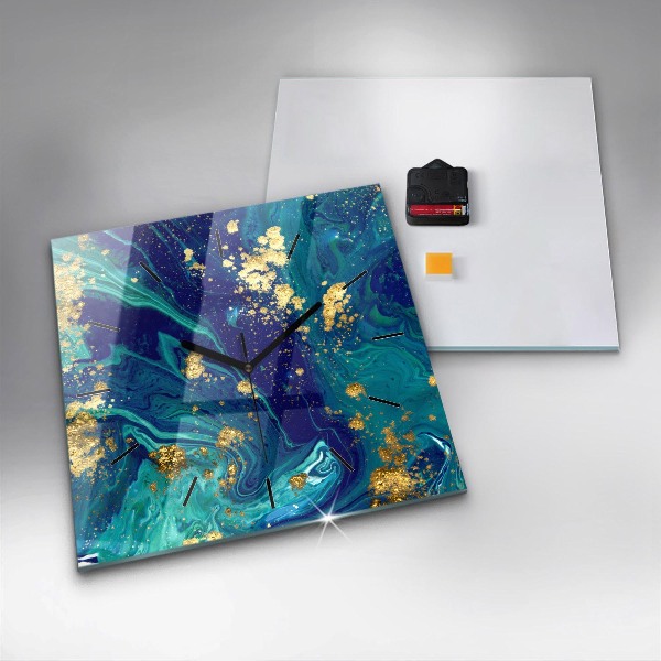 Štvorcové hodiny Moderná abstrakcia