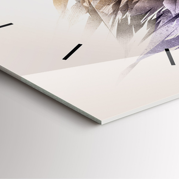 Štvorcové hodiny Predačný vták