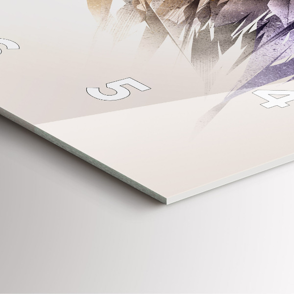 Štvorcové hodiny Predačný vták