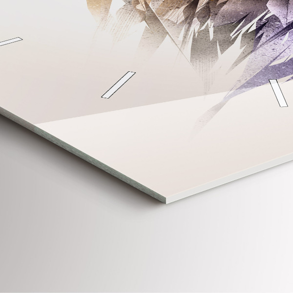 Štvorcové hodiny Predačný vták