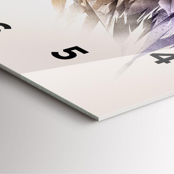 Štvorcové hodiny Predačný vták