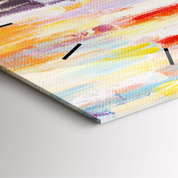 Štvorcové hodiny Pár v daždi