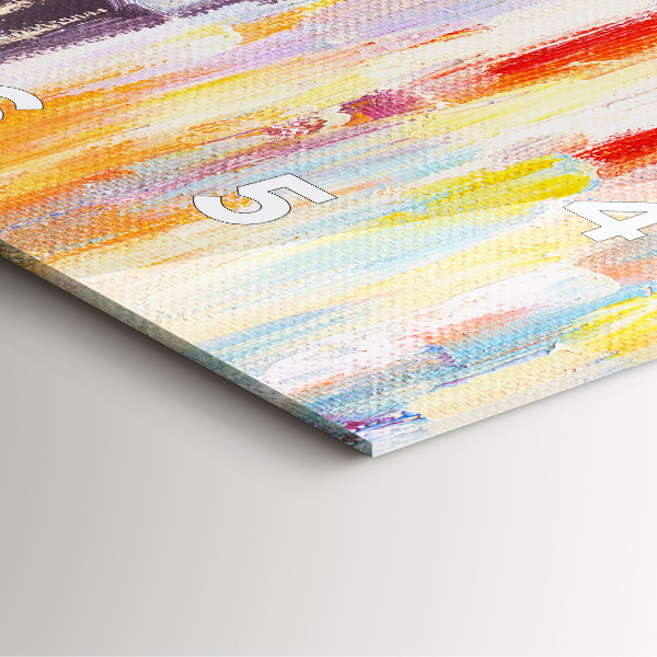 Štvorcové hodiny Pár v daždi