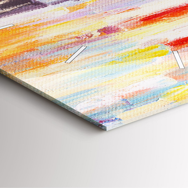 Štvorcové hodiny Pár v daždi