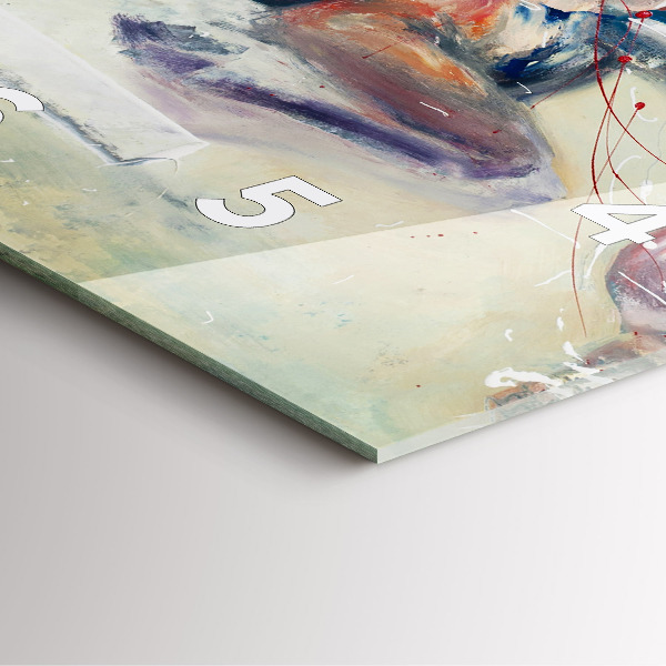 Štvorcové hodiny Ilustrácia cválajúcich koní