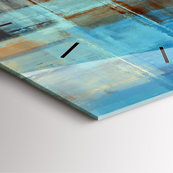 Štvorcové hodiny Farebné pozadie – abstrakcia