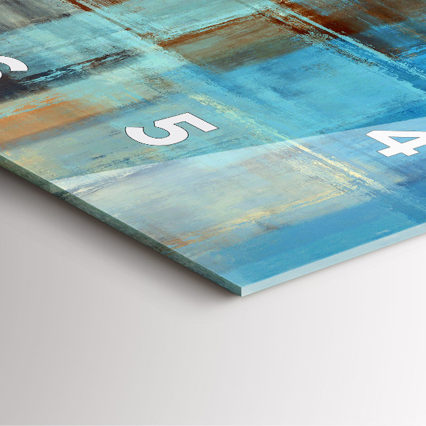 Štvorcové hodiny Farebné pozadie – abstrakcia