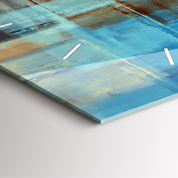 Štvorcové hodiny Farebné pozadie – abstrakcia