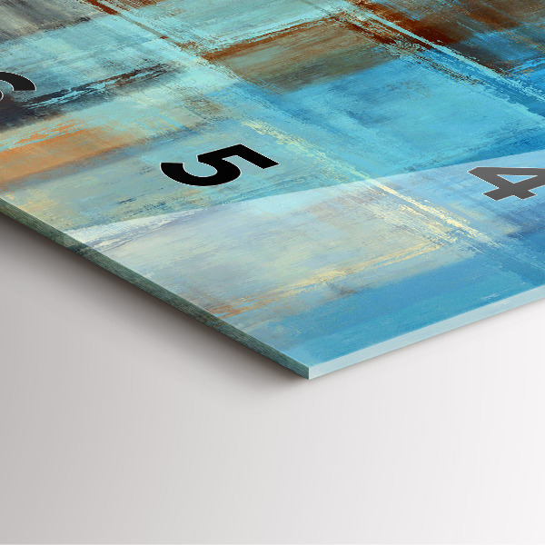 Štvorcové hodiny Farebné pozadie – abstrakcia